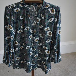 FREE PEOPLE 'magic Mystery' Tunic Top In Green